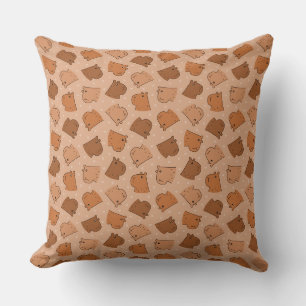 Capybara Throw Pillow