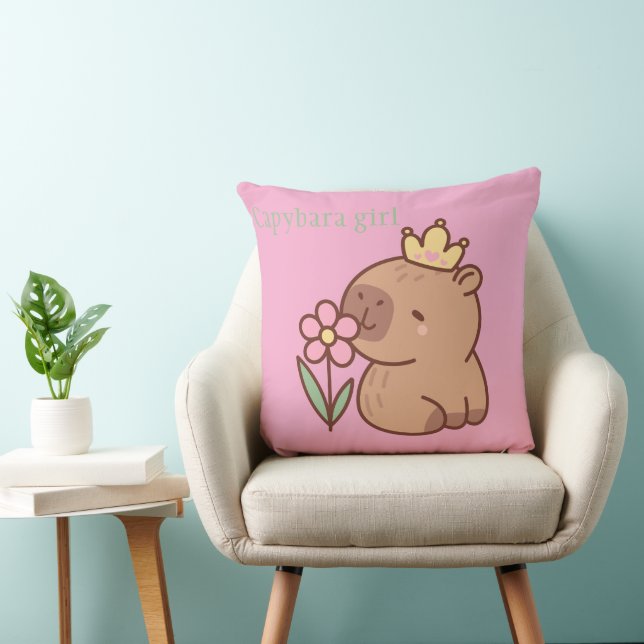 Capybara  throw pillow (Chair)