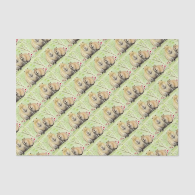 Capybara Tissue Paper (Front)