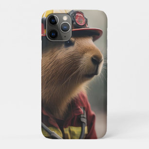"Capybara to the Rescue: Firefighter Extraordinair iPhone 11 Pro Case
