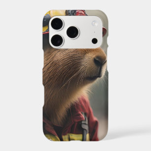 "Capybara to the Rescue: Firefighter Extraordinair iPhone 17 Pro Case