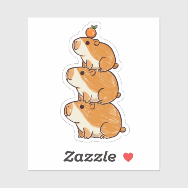 Capybara Tower  Sticker (Sheet)