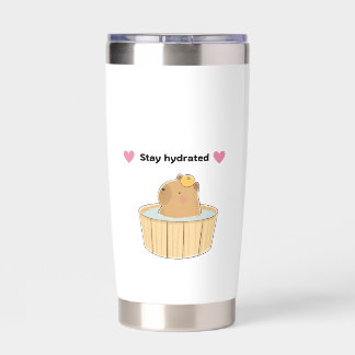 Capybara tumblr! insulated tumbler