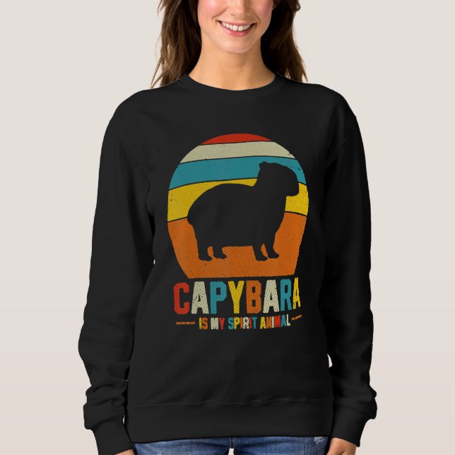 Capybara Vintage Funny Sweatshirt (Front)