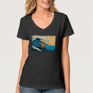 Capybara Wave Capibara Surfing Beach Vacation T-Shirt