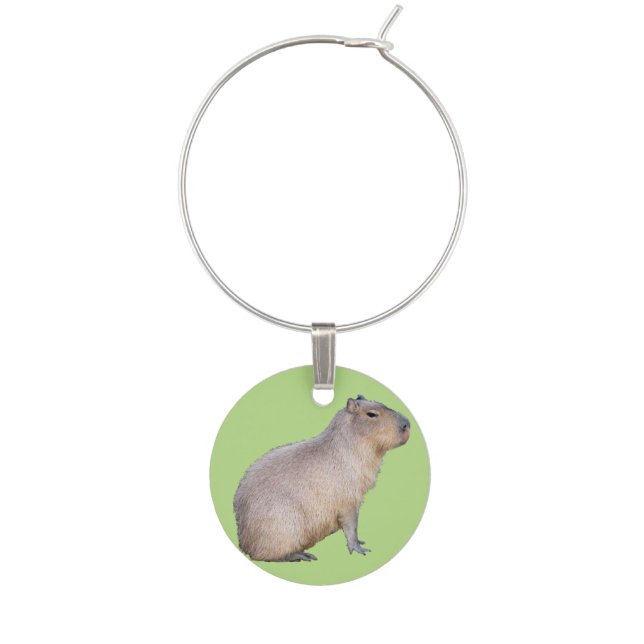 Capybara Wine Charm (Front)