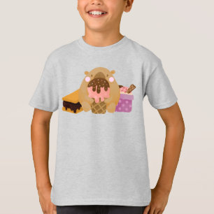 Capybara with Ice Cream T-Shirt