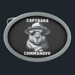 Capybara With Sunglasses Capy Commander Belt Buckle<br><div class="desc">Capybara With Sunglasses Capy Commander</div>