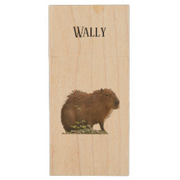 Capybara Wood Flash Drive