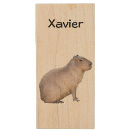 Capybara Wood Flash Drive