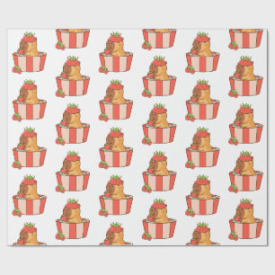 Capybara Wrapping Paper   Cute Animal Gift Wrap 