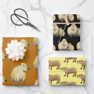 Capybara Wrapping Paper Sheets