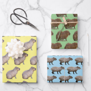 Capybara Wrapping Paper Sheets