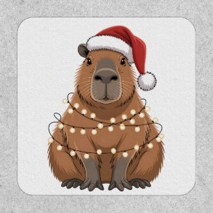 Capybara Xmas Matching Funny Santa Patch
