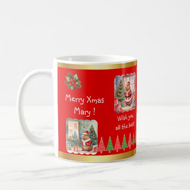 CAPYBARA XMAS MUG (Left)