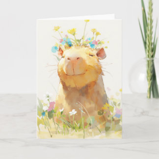 Capybara Zen Moment Card