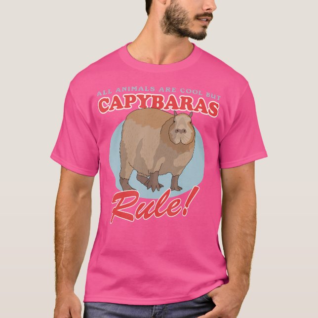 Capybaras Are Cool Rodent Capybara T-Shirt (Front)