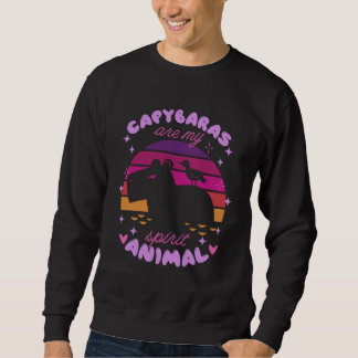 CAPYBARAS ARE MY SPIRIT ANIMAL Capybara Sunset Me Sweatshirt