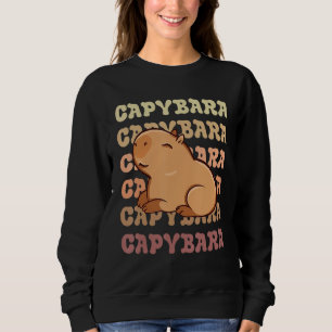 Capybaras Cute Retro Vintage Capy  Rodent Sweatshirt