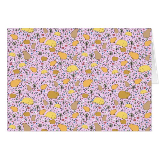 Capybaras in Pink (Front Horizontal)