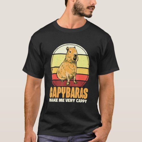 Capybaras Make Me Very Cappy T-Shirt