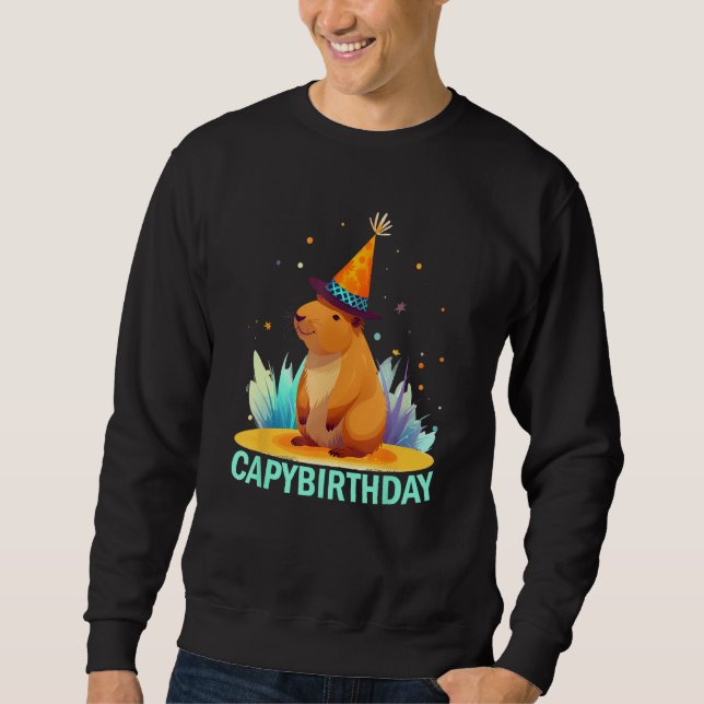 Capybirthday Birthday Capybara 1 Sweatshirt (Front)