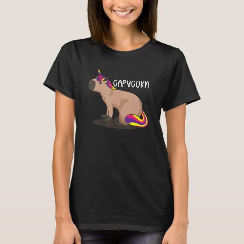 Capycorn Capybara Unicorn Water Hog T_Shirt