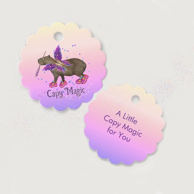 Capyfairy Favor Tags (Creator Uploaded)