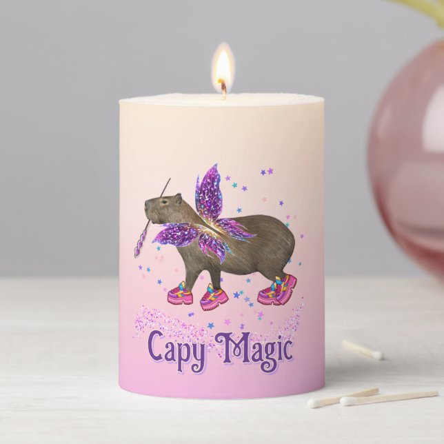 Capyfairy Pillar Candle (In Situ)