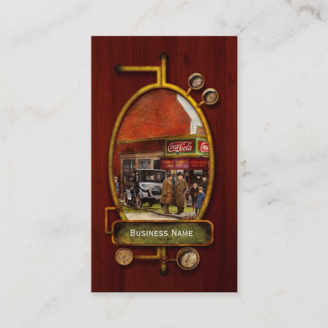 Car - Accident - Looking out for number one 1921 Business Card (Front)