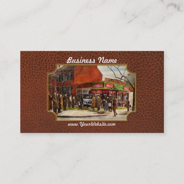 Car - Accident - Looking out for number one 1921 Business Card (Front)