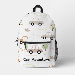 Car Adventure Printed Backpack