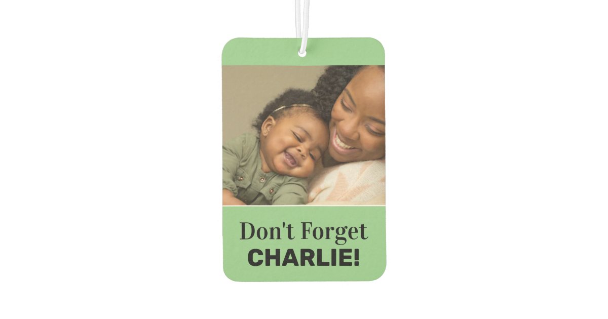 Car Air Freshener w/ Customizable Safety Reminder