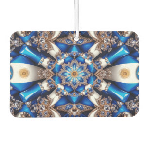 Car Air Fresheners with Argentinian Colors Design