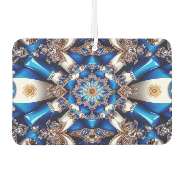 Car Air Fresheners with Argentinian Colors Design (Front)