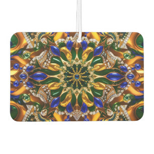 Car Air Fresheners with Brazil Colors Design