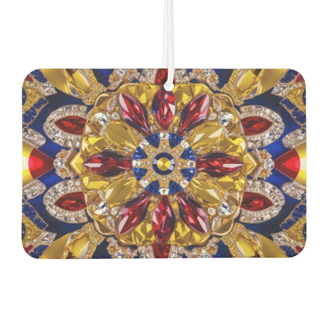 Car Air Fresheners with Colombia Colors Design (Front)