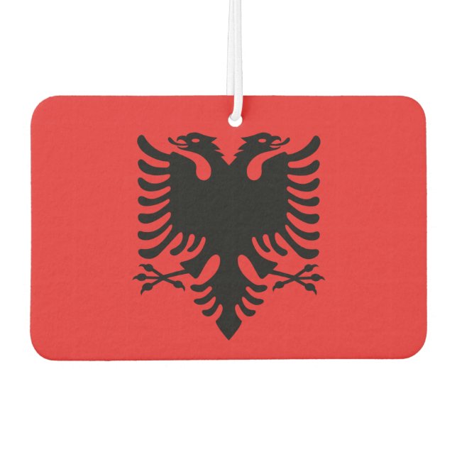 Car Air Fresheners with Flag of Albania (Front)