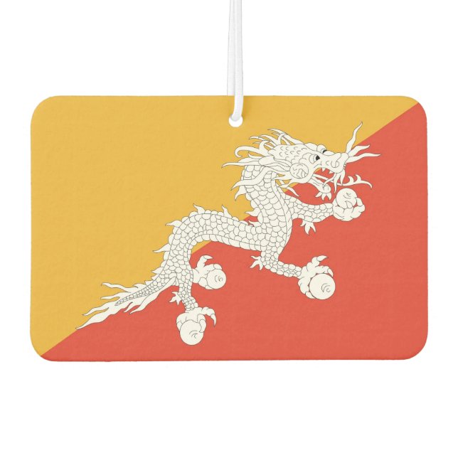 Car Air Fresheners with Flag of Bhutan (Front)