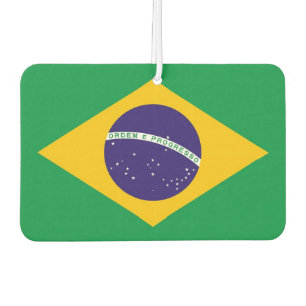 Car Air Fresheners with Flag of Brazil