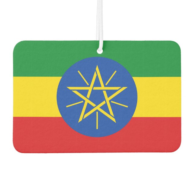 Car Air Fresheners with Flag of Ethiopia (Front)