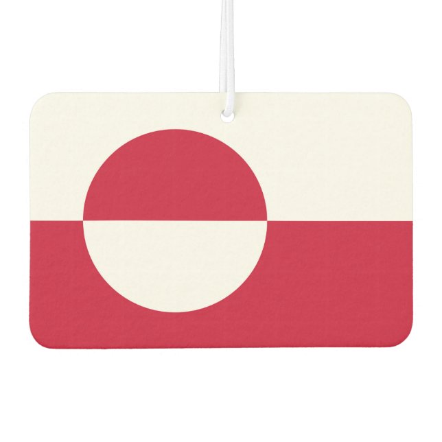 Car Air Fresheners with Flag of Greenland (Front)
