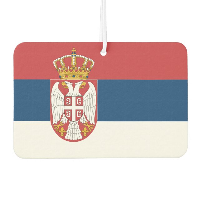 Car Air Fresheners with Flag of Serbia (Front)