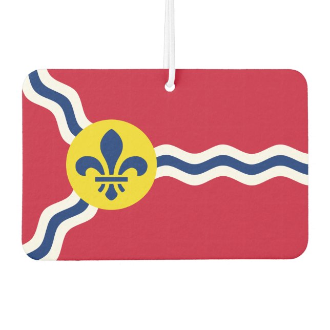 Car Air Fresheners with Flag of St. Louis, USA (Front)
