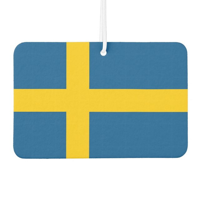 Car Air Fresheners with Flag of Sweden (Front)