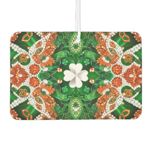 Car Air Fresheners with Irish Colors Design