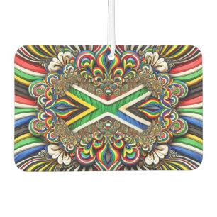 Car Air Fresheners with South Africa Colors Design