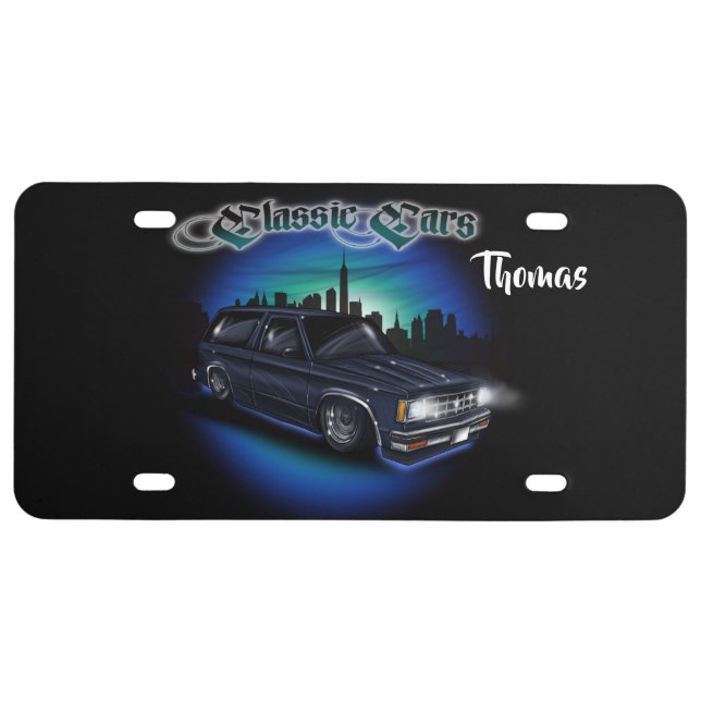 Car and trucks series- blaz License Plate (Front)