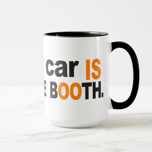 Car as a Phone Booth mug - choose style & color (Right)