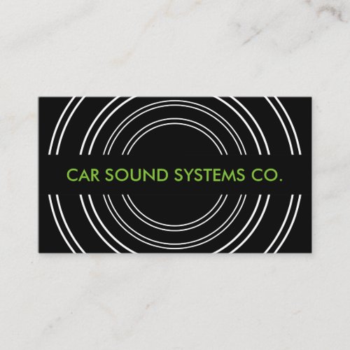 Car Audio And Alarms Business Card